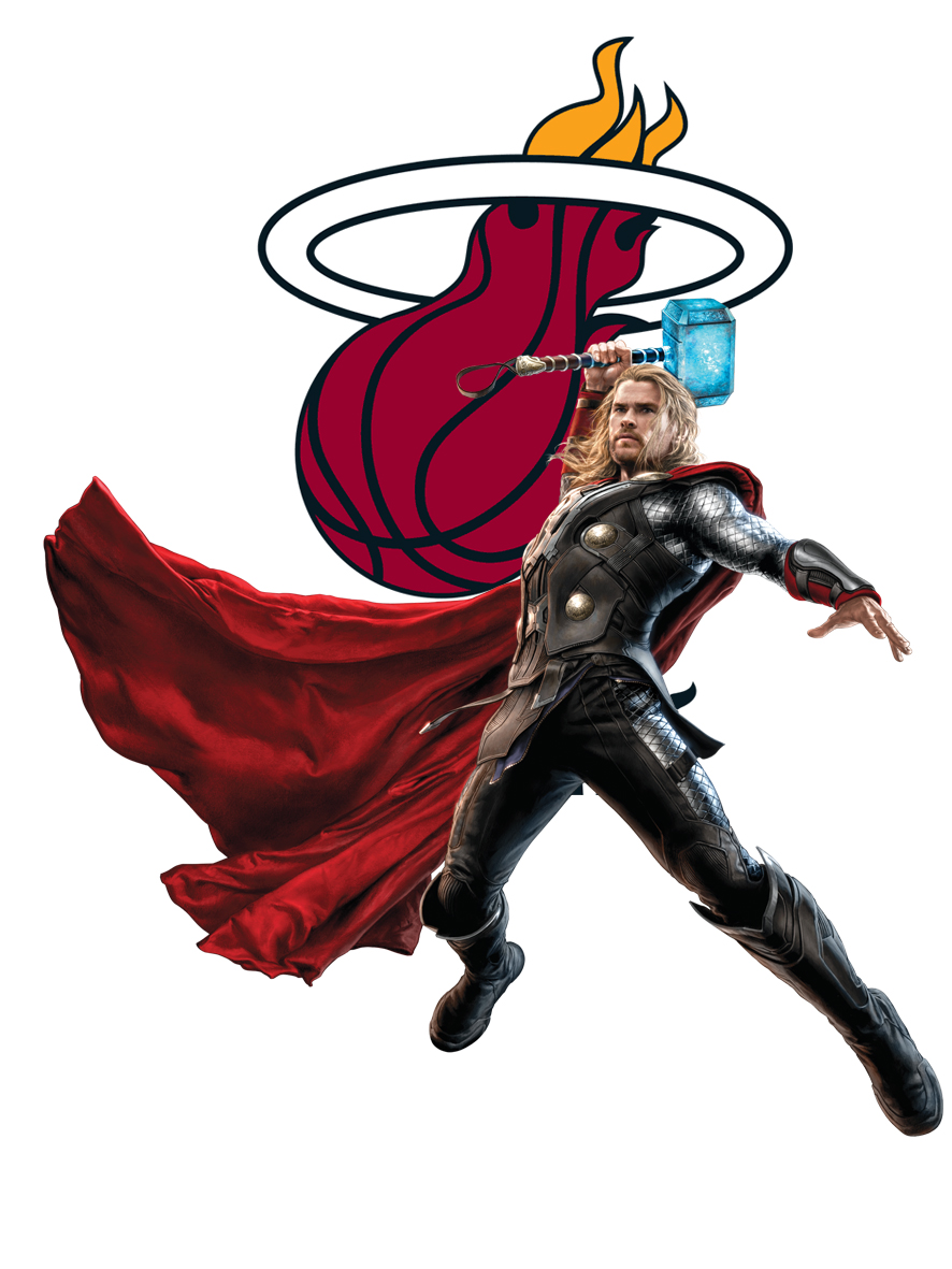 Miami Heat Thor Logo vinyl decal